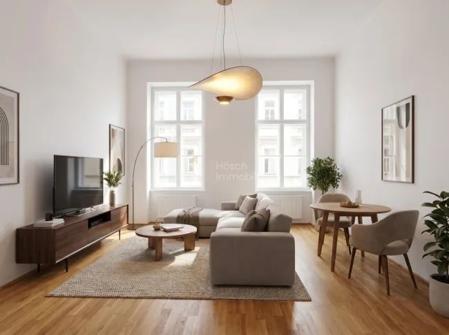 Klassische Wiener Eleganz – Renovierte Altbauwohnung mit besonderem Charakter im Volkertviertel - Titelbild