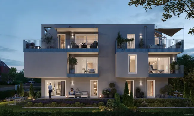 Moderne Erstbezug Neubauwohnung mit Balkon an der Alten Donau - Titelbild