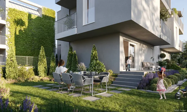 Moderne Erstbezug Neubauwohnung mit Balkon an der Alten Donau - Bild