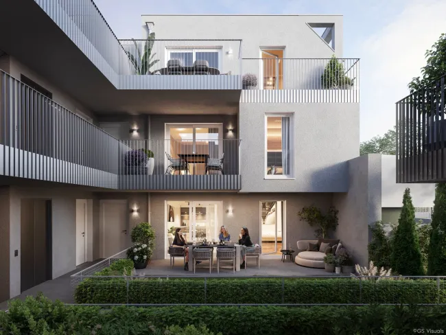 Moderne Erstbezug Neubauwohnung mit Balkon an der Alten Donau - Bild