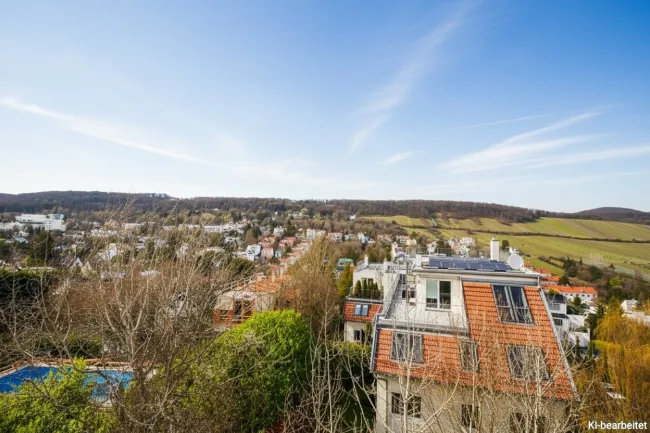Exklusive Villa mit Pool in Döbling – Wohnen mit Panoramablick - Bild