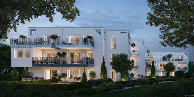 Exklusive Erstbezugs DG-Wohnung mit Balkon und Terrasse an der Alten Donau - Bild