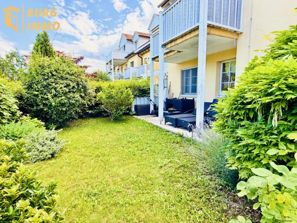 Wohntraum im Grünen: Großzügige 4-Zimmer-Wohnung mit eigenem Garten - Bild