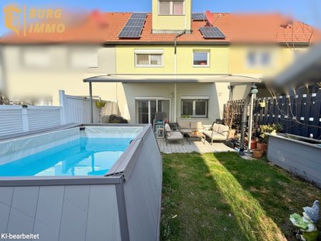 Familienfreundliches Reihenhaus mit Garten, Pool und Stellplätzen