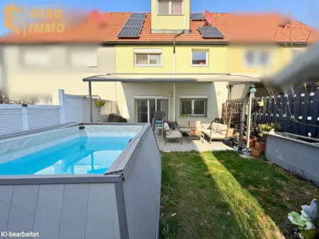 Familienfreundliches Reihenhaus mit Garten, Pool und Stellplätzen