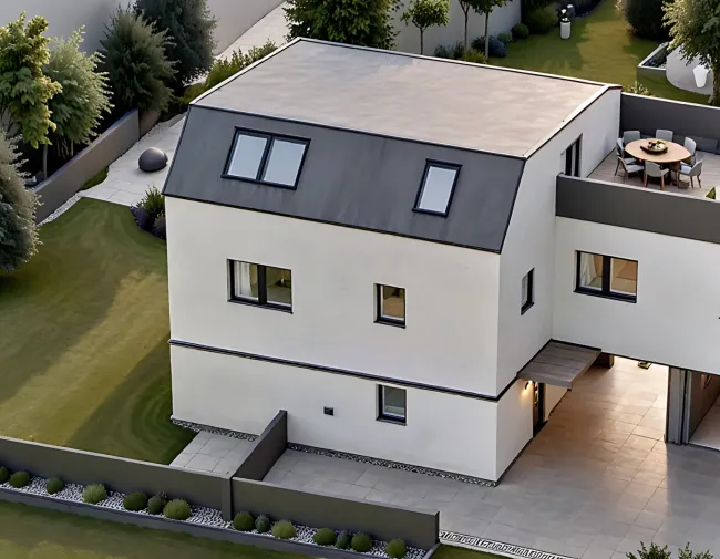 Exklusive Doppelhaushälfte in absoluter Ruhelage mit Dachterrasse und Stellplatz direkt an der Piesting - Titelbild