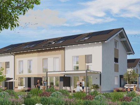 DAS LILIENQUARTIER | Neues Reihenhaus 'ACHTZEHN B' | Doppelcarport und Vollunterkellert