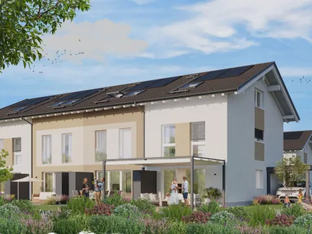 DAS LILIENQUARTIER | Neues Reihenhaus 'ACHTZEHN B' | Doppelcarport und Vollunterkellert
