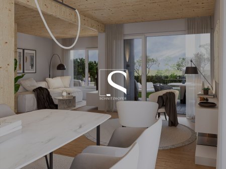 DAS VIERHOLZ SCHWERTING | Neubau Doppelhaushälfte "C" in Lamprechtshausen | Hohe Wohnbauförderung