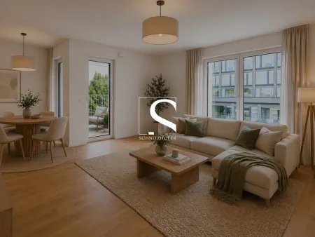 DAS STADTGLÜCK "NEUNZEHN" | 3-Zimmer Wohnung mit Loggia | Barrierefrei & Tiefgarage | Provisionsfrei
