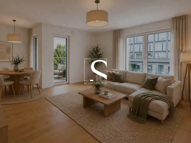 DAS STADTGLÜCK "NEUNZEHN" | 3-Zimmer Wohnung mit Loggia | Barrierefrei & Tiefgarage | Provisionsfrei - Titelbild