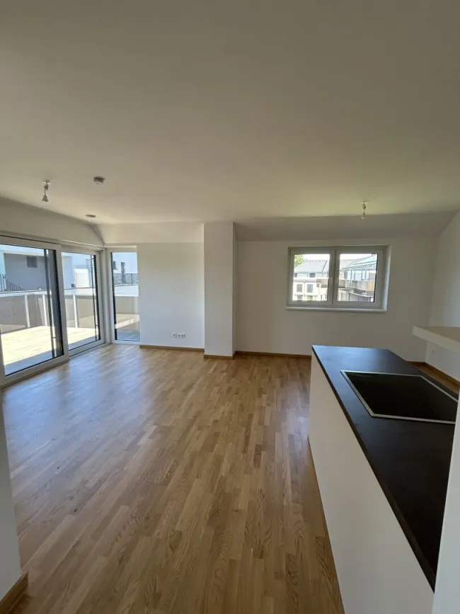 Neu errichtete helle 2 Zimmer Dachgeschoßwohnung mit Balkon und Garagenplatz - ERSTBEZUG - Bild