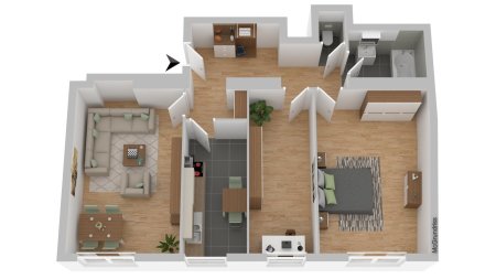 Zentral gelegene 3 Zimmer-Wohnung auch als WG geeignet