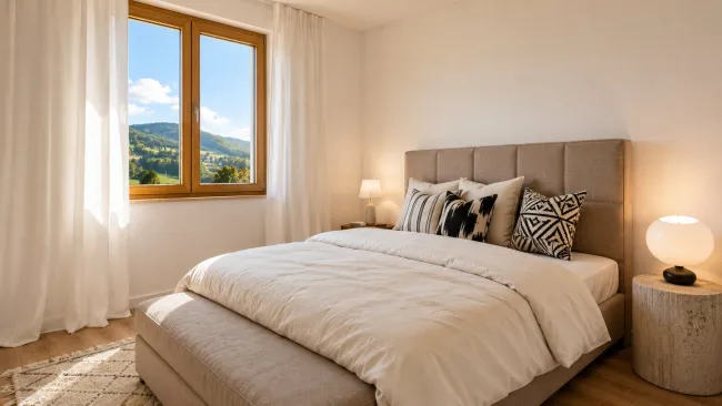 Neubau | Drei Zimmer, ein echtes Zuhause – mit Außenbereich und Grünblick - Bild