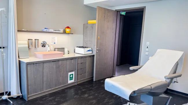 übersichtliche Behandlungsbereiche