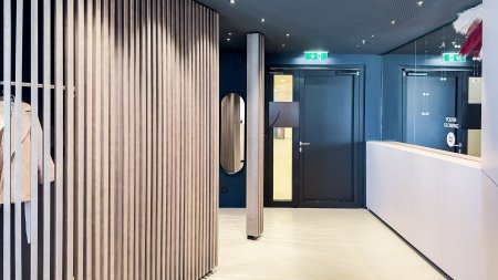 Entrée und Garderobe für Patienten