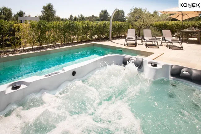Traumhafte Doppelhaushälfte mit Meerblick, Pool und Luxusausstattung in Kroatien! - Bild