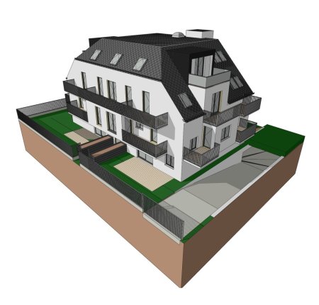 720m² Grundstück mit bewilligtem Projekt gewichtete Fläche 854,57 m² + Gärten*