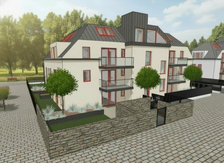 Bewilligtes Projekt mit 16 Wohnungen, Tiefgarage und Gärten - 1320m²