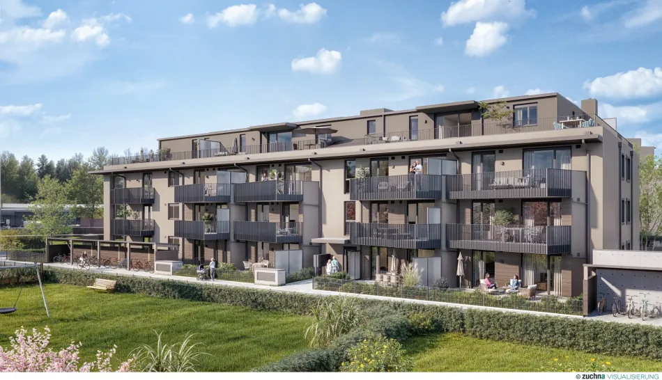Attraktive 2 Zimmer Wohnung mit sonnigem Balkon in Bürmoos - Titelbild