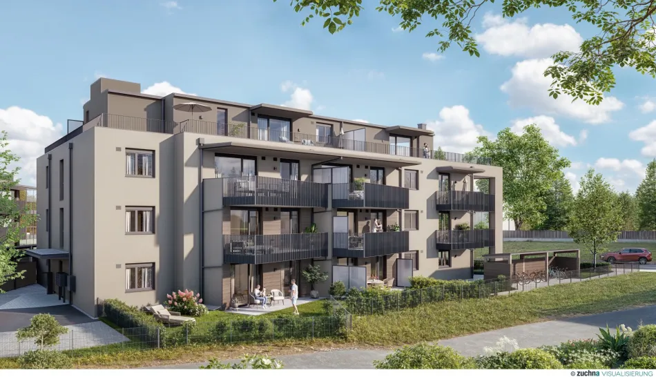 2 Zimmer Wohnung mit sonnigem Balkon in Bürmoos - Bild