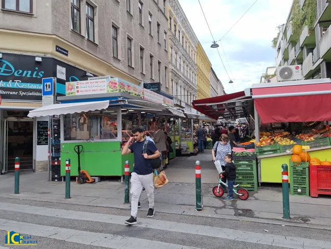 Nur 500 m zum Brunnenmarkt