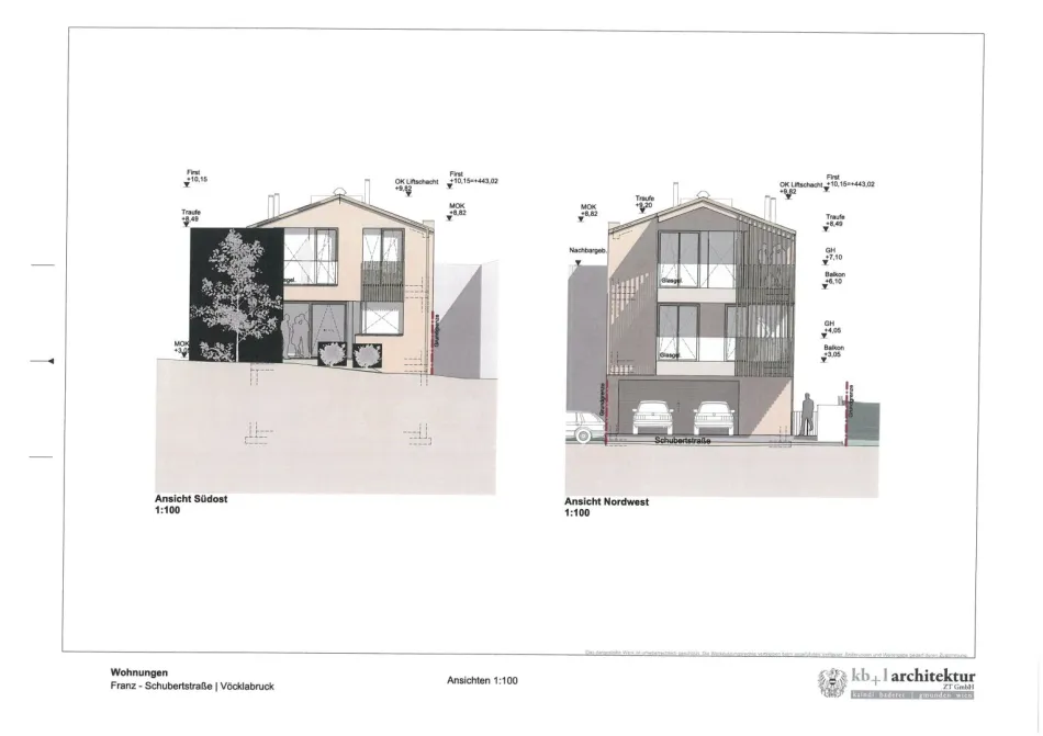 ( Bauprojekt ) !! Baugrund inkl. Baugenehmigung für 3 Wohnungen in Vöcklabruck: mit Garten, Terrasse, 2 Balkonen & 3 Stellplätzen! - Titelbild