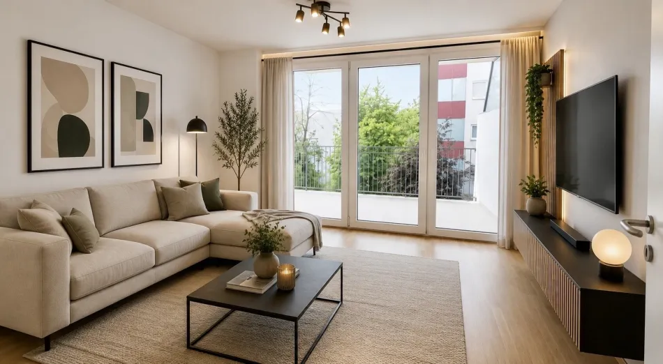 Helle 2-Zimmer-Wohnung mit Balkon, Parkplatz-möglich – auch ideal als WG - Bild
