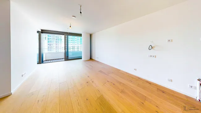 Stilvolle 2-Zimmer-Wohnung mit Balkon im DANUBEFLATS - Bild
