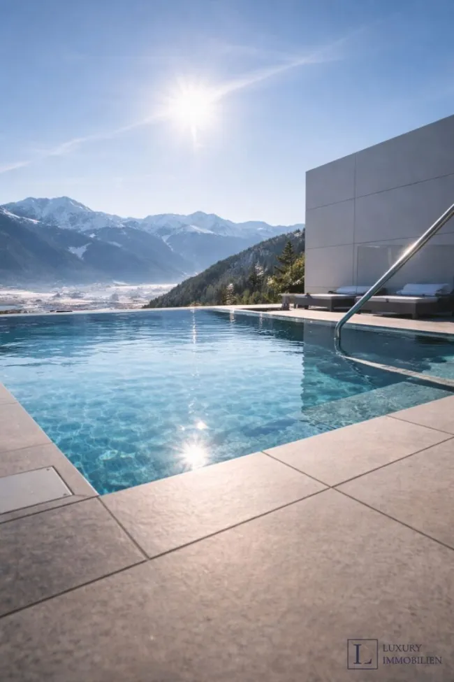 Luxuriöse Villa mit Panoramablick auf die Alpen - Bild