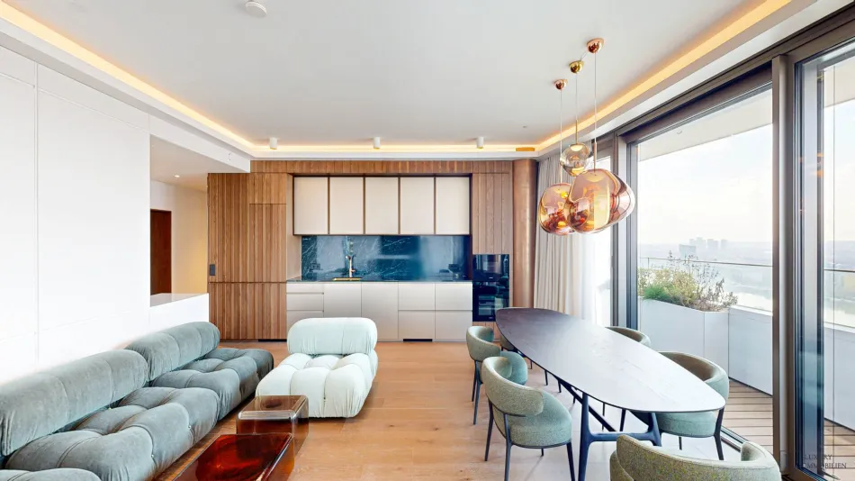 Möblierte Luxuswohnung im Danube Flats, 100 m², 3 Zimmer – Donaustadt, 1220 Wien - Bild
