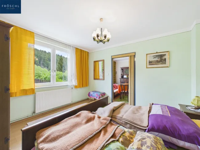 Schlafzimmer der Ferienwohnung