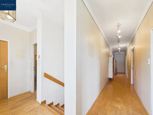 Blick in den Flur im Dachgeschossausbau