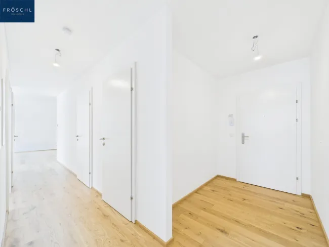 Blick auf den Gang und Eingang der Wohnung