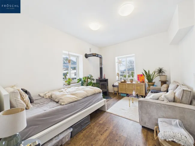 Top 17B - Blick in das Wohn- Schlafzimmer
