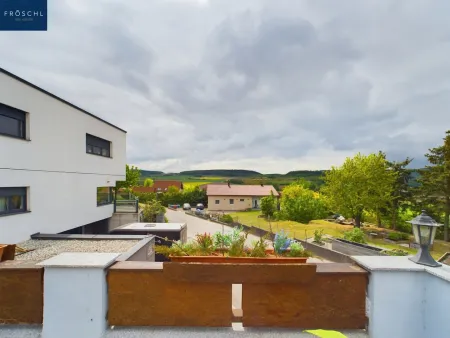 Aussicht von der Terrasse Richtung Süden