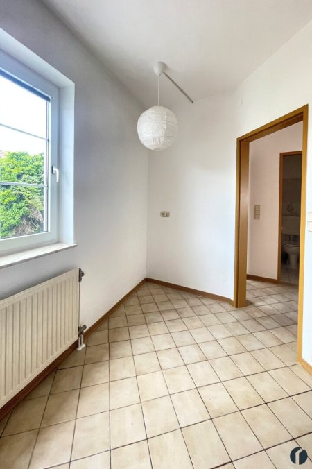 Küche, Platz für Bank und Tisch