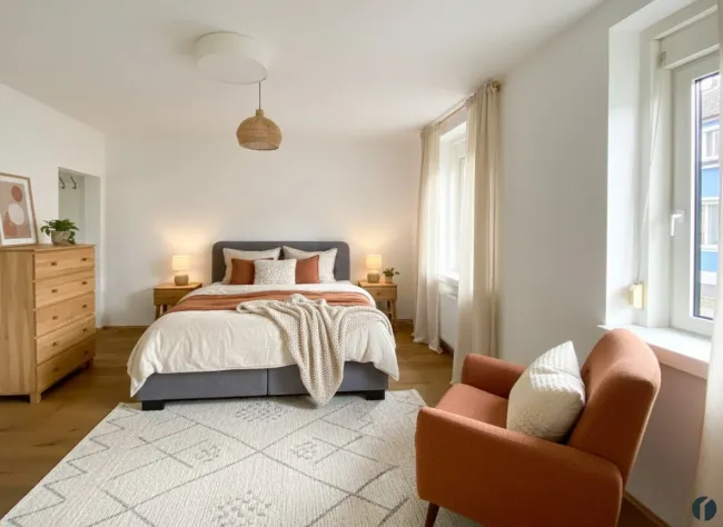 Schlafzimmer KI-generiert