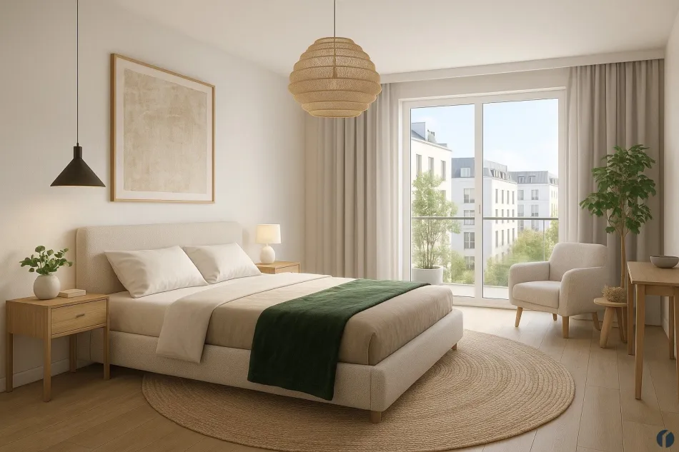 Beispiel Wohnzimmer mit Aufgang zur Dachterrasse
