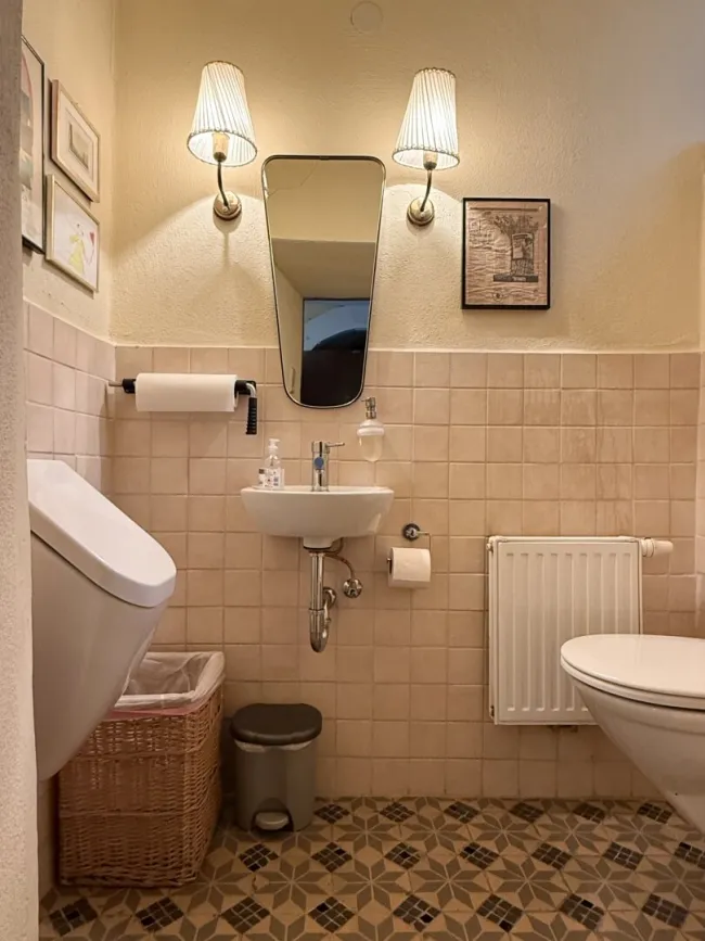 WC + Bidet + Waschbecken